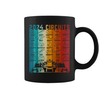 2024 Schedule Formula Racing Formula Car Retro Vintage Coffee Mug - Thegiftio UK