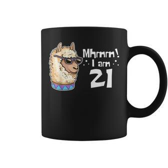 21 Years Ladies And Gentlemen Birthday Alpaca Coffee Mug | Mazezy