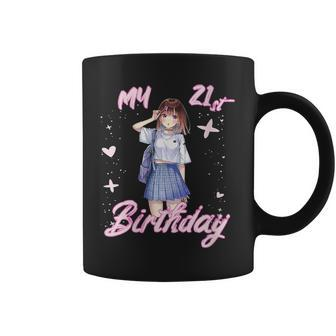 21St Birthday Anime Girls Gift For Womens 21St Birthday Funny Gifts Coffee Mug | Mazezy