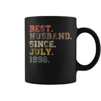 21St Wedding Anniversary Gifts Best Husband Since July 1998 Funny Gifts For Husband Coffee Mug | Mazezy