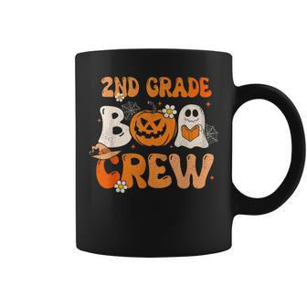 2Nd Grade Boo Crew Teacher Student Halloween Groovy Ghost Coffee Mug | Mazezy