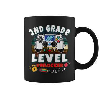 2Nd Grade Level Unlocked Video Game Back To School Boys Coffee Mug | Mazezy