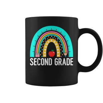 2Nd Grade Rainbow Teacher Team Second Grade Squad Girls Boys Coffee Mug - Seseable