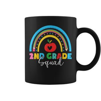 2Nd Grade Squad Back To School Rainbow Teachers Coffee Mug | Mazezy