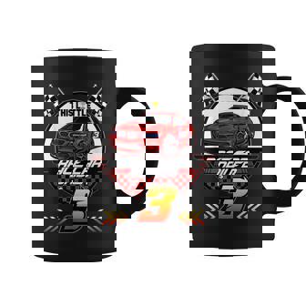 3 Year Old Race Car Birthday 3Rd Racing Party Racing Funny Gifts Coffee Mug | Mazezy