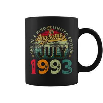 30Th Birthday Awesome Since July 1993 30 Years Old Gifts Men Coffee Mug | Mazezy