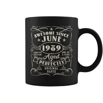 34 Year Old Awesome Since June 1989 34Th Birthday Coffee Mug | Mazezy