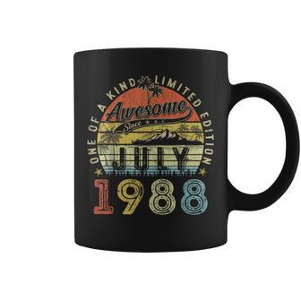 35 Year Old Awesome Since July 1988 35Th Birthday Coffee Mug - Seseable