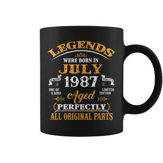 35Th Birthday Legends Born In July 1987 35 Years Old Coffee Mug | Mazezy