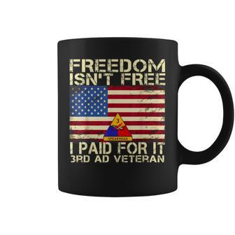 3Rd Armored Division Veteran Freedom Isnt Free Coffee Mug | Mazezy