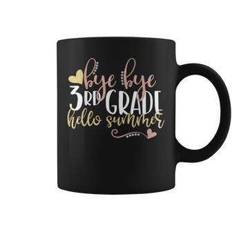 3Rd Grade Bye Bye School Hello Summer Peace Out 3Rd Grade Coffee Mug | Mazezy