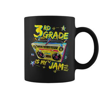 3Rd Grade Is My Jam 80S Boombox Third Grade Back To School 80S Vintage Designs Funny Gifts Coffee Mug | Mazezy