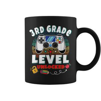 3Rd Grade Level Unlocked Video Game Back To School Boys Coffee Mug - Monsterry