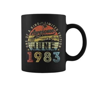 40 Year Old Awesome Since June 1983 40Th Birthday Coffee Mug | Mazezy AU
