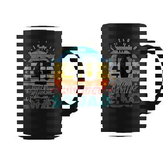 40 Year Old Birthday Squad Vintage 40Th B-Day Group Friends Coffee Mug - Monsterry