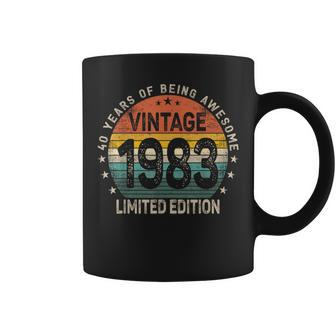 40 Years Old 1983 Vintage 40Th Birthday Men Women Coffee Mug - Seseable