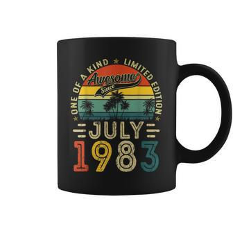 40 Years Old Gift 40Th Birthday Men Awesome Since July 1983 40Th Birthday Funny Gifts Coffee Mug | Mazezy