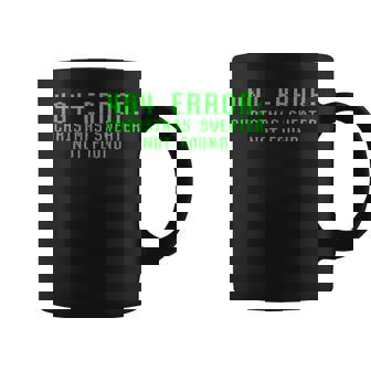 404 Error Christmas Sweater Not Found Geeky Nerdy Ugly Coffee Mug | Mazezy