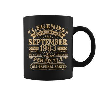 40Th Birthday Decoration Legends Born In September 1983 Coffee Mug | Mazezy