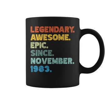 40Th Birthday Legendary Awesome Epic Since November 1983 Coffee Mug | Mazezy