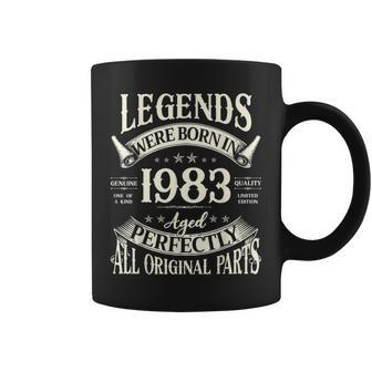 40Th Birthday Vintage For Legends Born 1983 40 Year Old Coffee Mug - Seseable