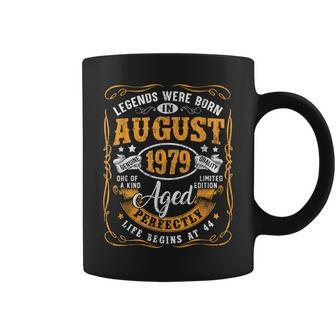 44Th Birthday 44 Years Old Legends Born August 1979 Coffee Mug - Seseable