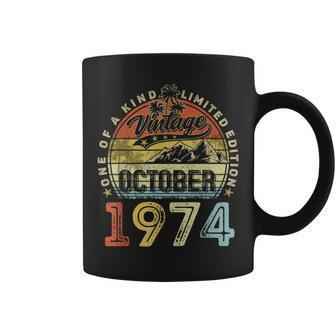 49 Years Old Vintage October 1974 49Th Birthday Coffee Mug - Thegiftio UK