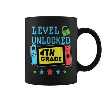 4Th Grade Level Unlocked Gamer First Day Of School Boys Coffee Mug - Seseable