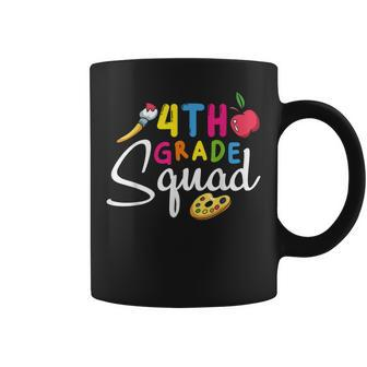 4Th Grade Squad Fourth Teacher Student Team Back To School Coffee Mug - Monsterry DE