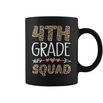 4Th Grade Squad Leopard Fourth Grade Teacher Student Coffee Mug - Monsterry CA