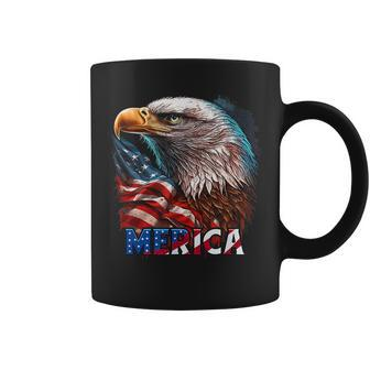 4Th Of July Bald Eagle Mullet American Flag Patriotic 4Th Of Patriotic Funny Gifts Coffee Mug | Mazezy