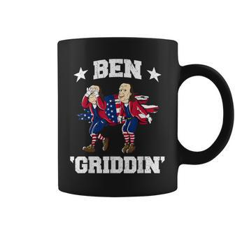 4Th Of July Benjamin Franklin Griddy Ben Griddin Coffee Mug | Mazezy