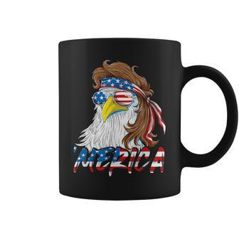4Th Of July Eagle Mullet Merica Men 4Th Of July American Mullet Funny Gifts Coffee Mug | Mazezy