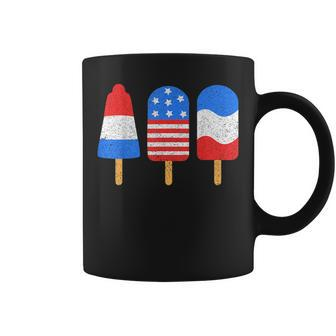 4Th Of July Ice Pops Red White Blue American Flag Patriotic Coffee Mug | Mazezy CA