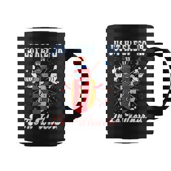4Th Of July Im Just Here For The Wieners Hot Dogs Funny Coffee Mug | Mazezy