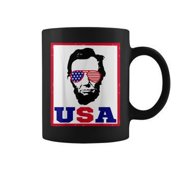 4Th Of July |Abraham Lincoln Usa Gift For Men Usa Funny Gifts Coffee Mug | Mazezy