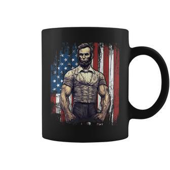 4Th Of July Patriotic Funny Abraham Lincoln Graphic July 4Th  Coffee Mug