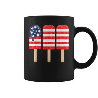 4Th Of July Popsicle American Flag Red White Blue Patriotic Coffee Mug | Mazezy CA