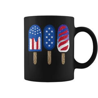 4Th Of July Popsicle Red White Blue American Flag Patriotic Coffee Mug | Mazezy