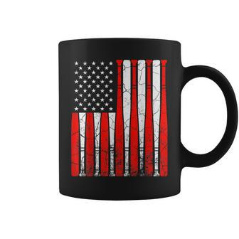 4Th Of July Vintage American Flag Baseball Dad Papa Men Boys Coffee Mug | Mazezy UK