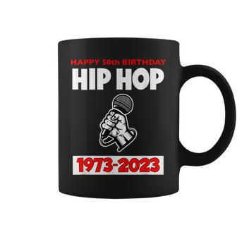 50 Years Hip Hop 50Th Anniversary Retro Mic Coffee Mug - Monsterry AU