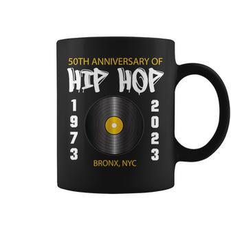 50 Years Hip Hop Vinyl Retro 50Th Anniversary Of Rap Coffee Mug | Mazezy