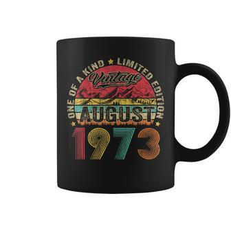 50 Years Old Made In 1973 Vintage August 1973 50Th Birthday Coffee Mug | Mazezy