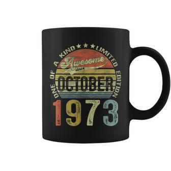 50 Years Old Vintage October 1973 50Th Birthday Coffee Mug - Thegiftio UK