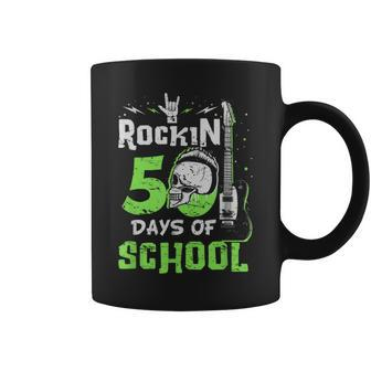 50Th Day Of School Rockin 50 Days Of School 50 Days Smarter Coffee Mug - Thegiftio UK