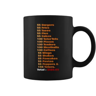 55 Burgers 55 Shakes 55 Fries Think You Should Leave Funny Burgers Funny Gifts Coffee Mug | Mazezy