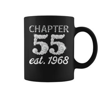 55 Year Old 1968 For Women Chapter 55 Bling Birthday Coffee Mug - Seseable