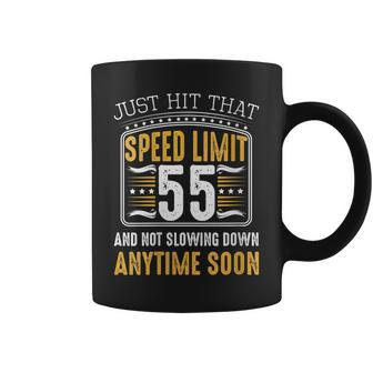 55Th Birthday Speed Limit Funny Gift Ideas Car Lover Bday Gift For Womens Coffee Mug | Mazezy