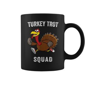 5K Turkey Trot Squad Pilgrim Thanksgiving Running Coffee Mug - Seseable