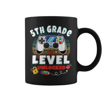 5Th Grade Level Unlocked Gamer First Day Of School Boys Coffee Mug | Mazezy